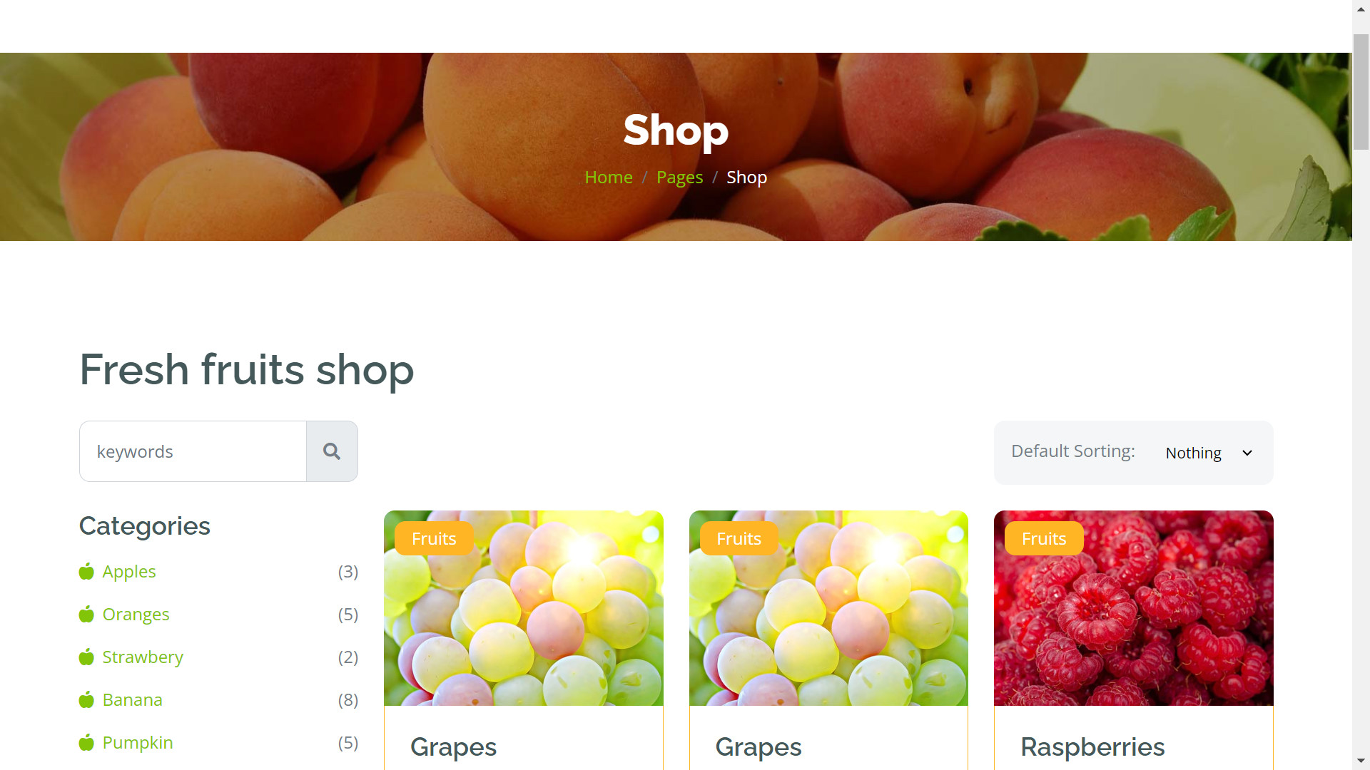 PHP Laravel Frameword – Xây dựng trang website Fresh fruits shop